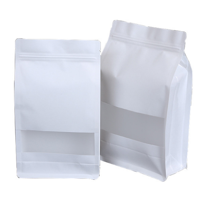 Kraft See Through Pouches VMPET Biodegradable Apply To Dried Food