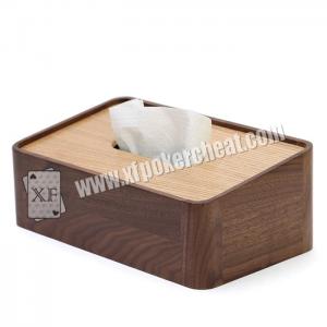 Quality Poker Scanner / Wooden Tissue Box Camera For Poker Analyzer Marked Cards for sale