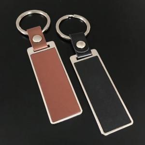 China Genuine Leather Bronze Key Chain Customized Personalised Keychain Automotive Key Tag on sale