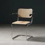 Custom Rattan Dining Chairs with Stainless Steel Frame