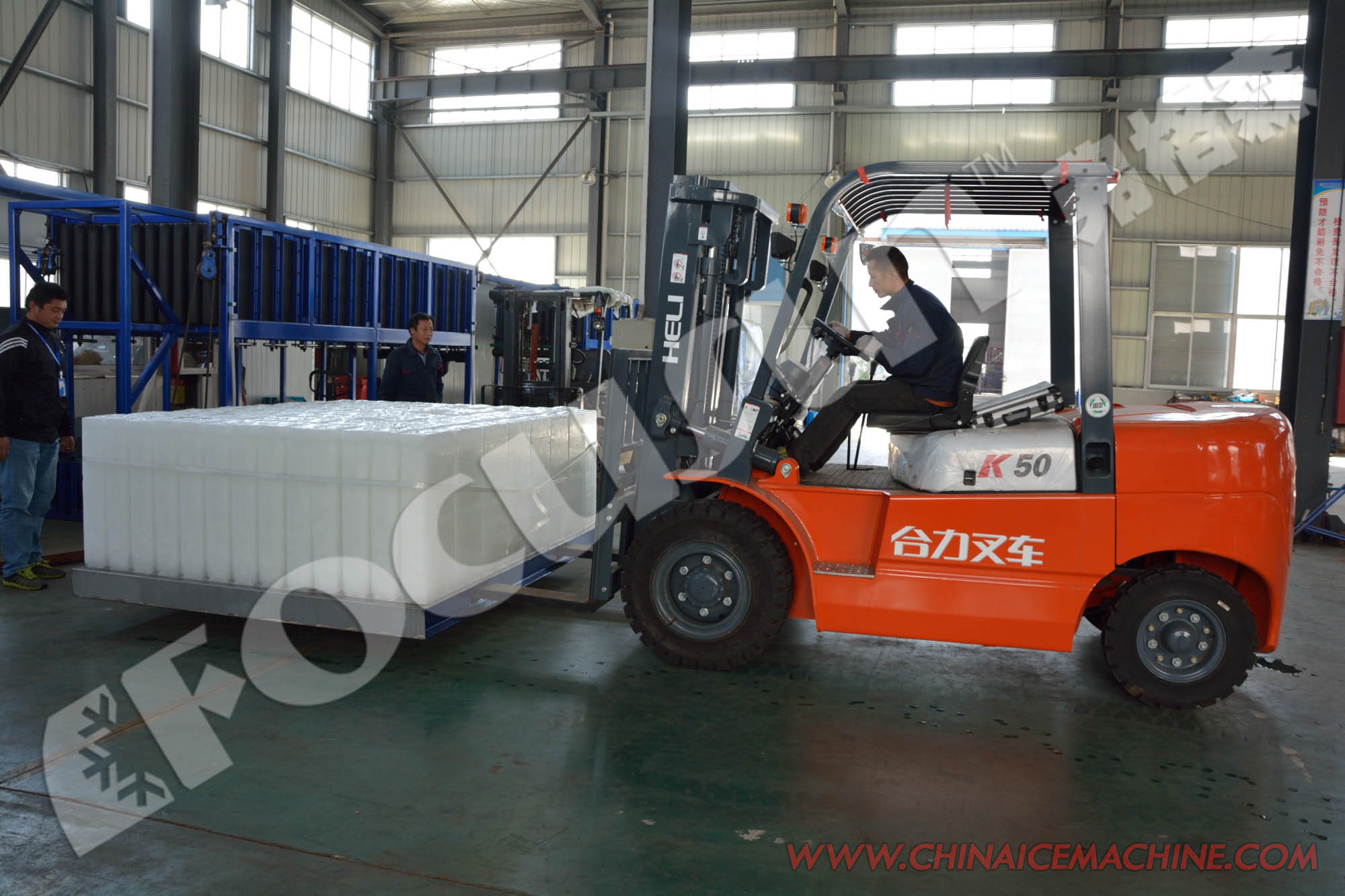 Manufacturing Plant Ice Block Maker with Cold Storage Room and Low Voltage Components