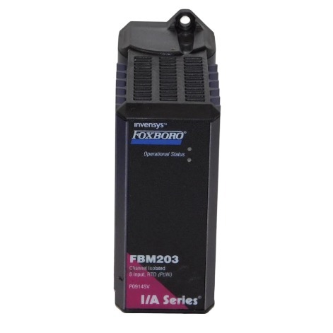 Foxboro FBM204 Multi-Function Isolated I/O Module with 8-Channel RTD Input for Industrial Control