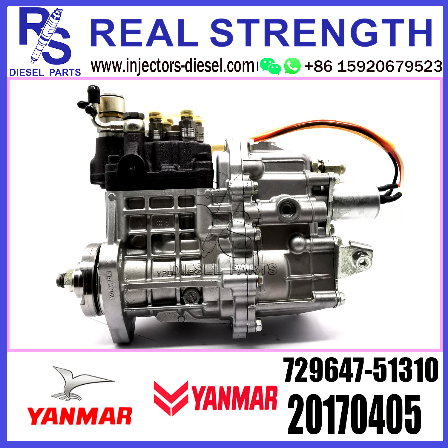 Yanmar PUMP 729647-51310 20170405 Diesel Fuel Injector Pump assembly 729647-51310 20170405 For DIESEL Engine