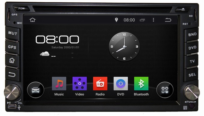 Ouchuangbo 6.2 Inch Audio Radios for Universal Car DVD Android 4.4 GPS Navigaiton iPod USB OCB-6205D