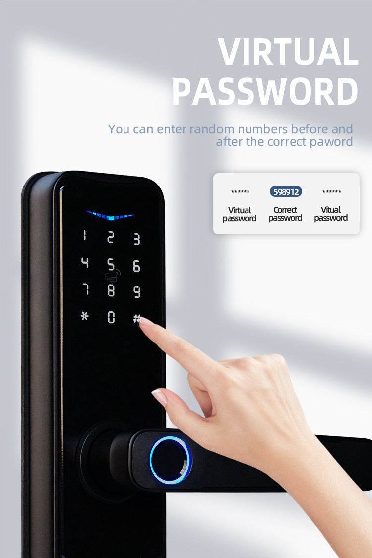 5VDC TTlock Smart Lock Biometric Keyless Smart Door Lock Wifi App Control