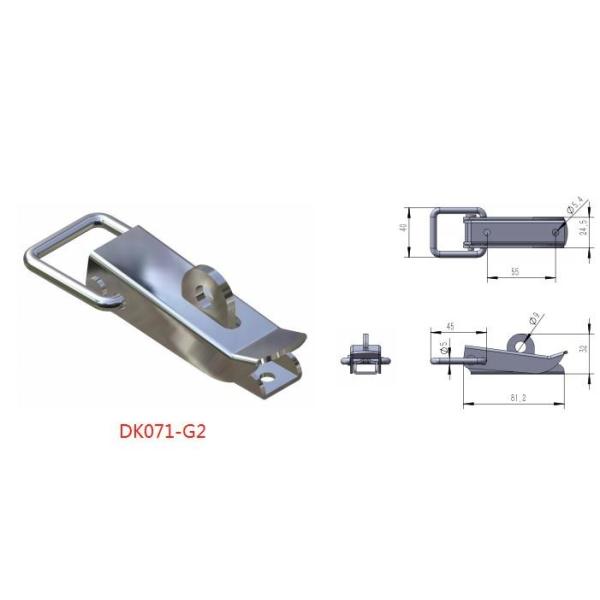 Rustproof SS201 SS316 Stainless Steel Over Centre Latch Without Hook