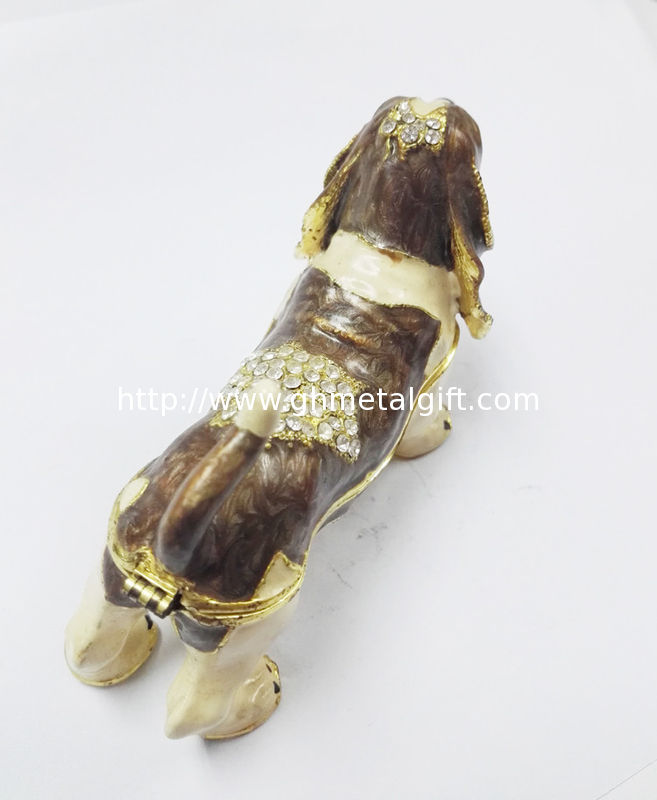 Wholesale dogs shaped jewelry boxes metal favor boxes gift box