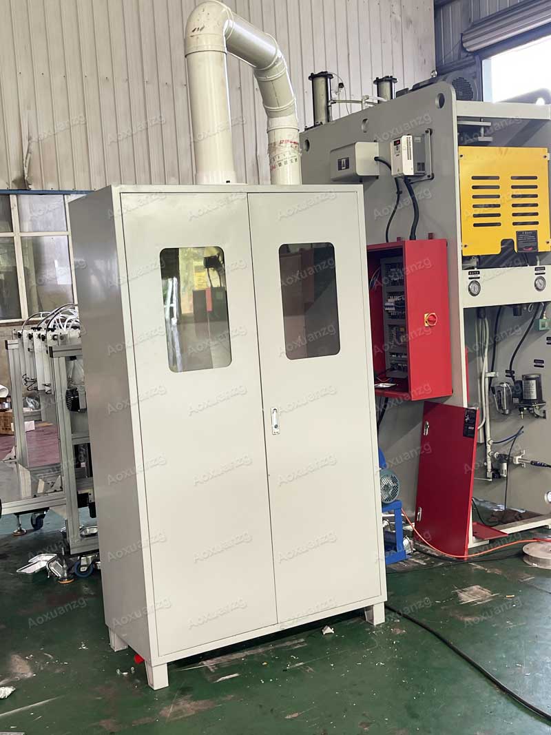 High Speed 63T Aluminum Automatic Foil Food Box Production Line 250ml 2 cavitys punching machine