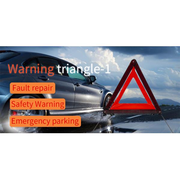 Cheap Price 2pcs Reflective Auto Warning Triangle in Red Plastic Box