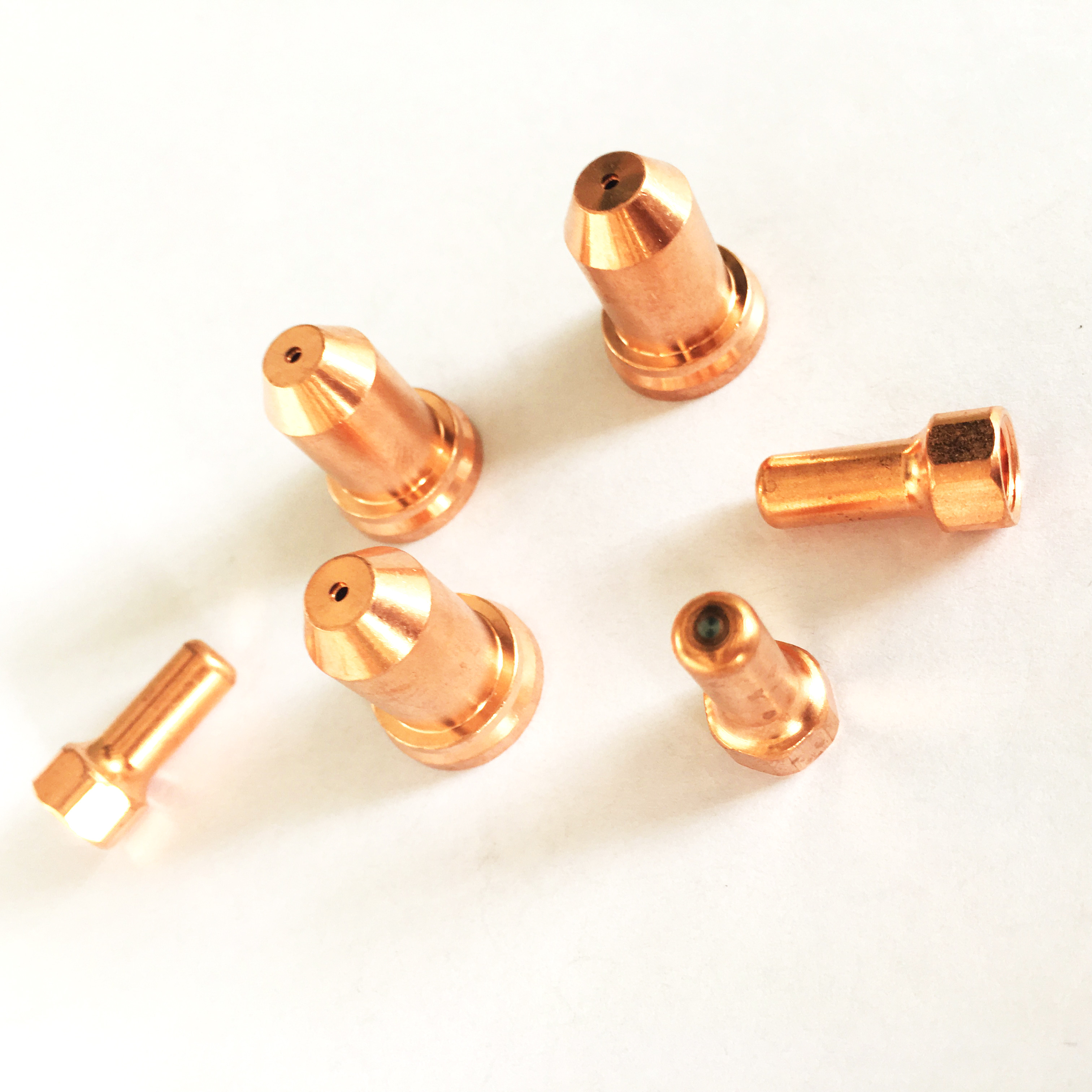 Imported Copper Esab Plasma Torch Parts Pt80 Plasma Nozzle And Electrode
