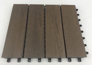 China 300x300x23mm WPC Decking Tiles , Wood Plastic Composite Decking Tiles on sale