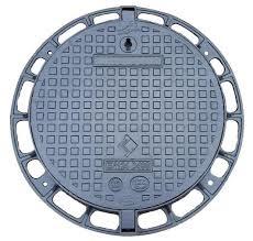 China DN400 Road Manhole Cover , Sand Cast Iron Round Manhole Cover on sale