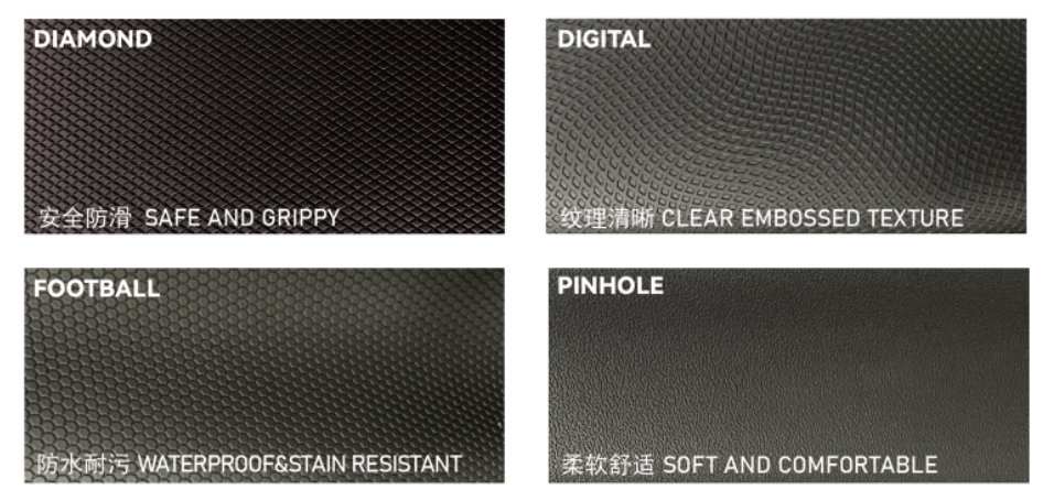 PU Rexine Leather For Gloves PU Wet Embossed Non Slip