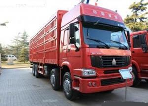 China 12 Wheels LHD Euro2 336HP Cargo Stake Body Truck / Livestock Container Truck on sale