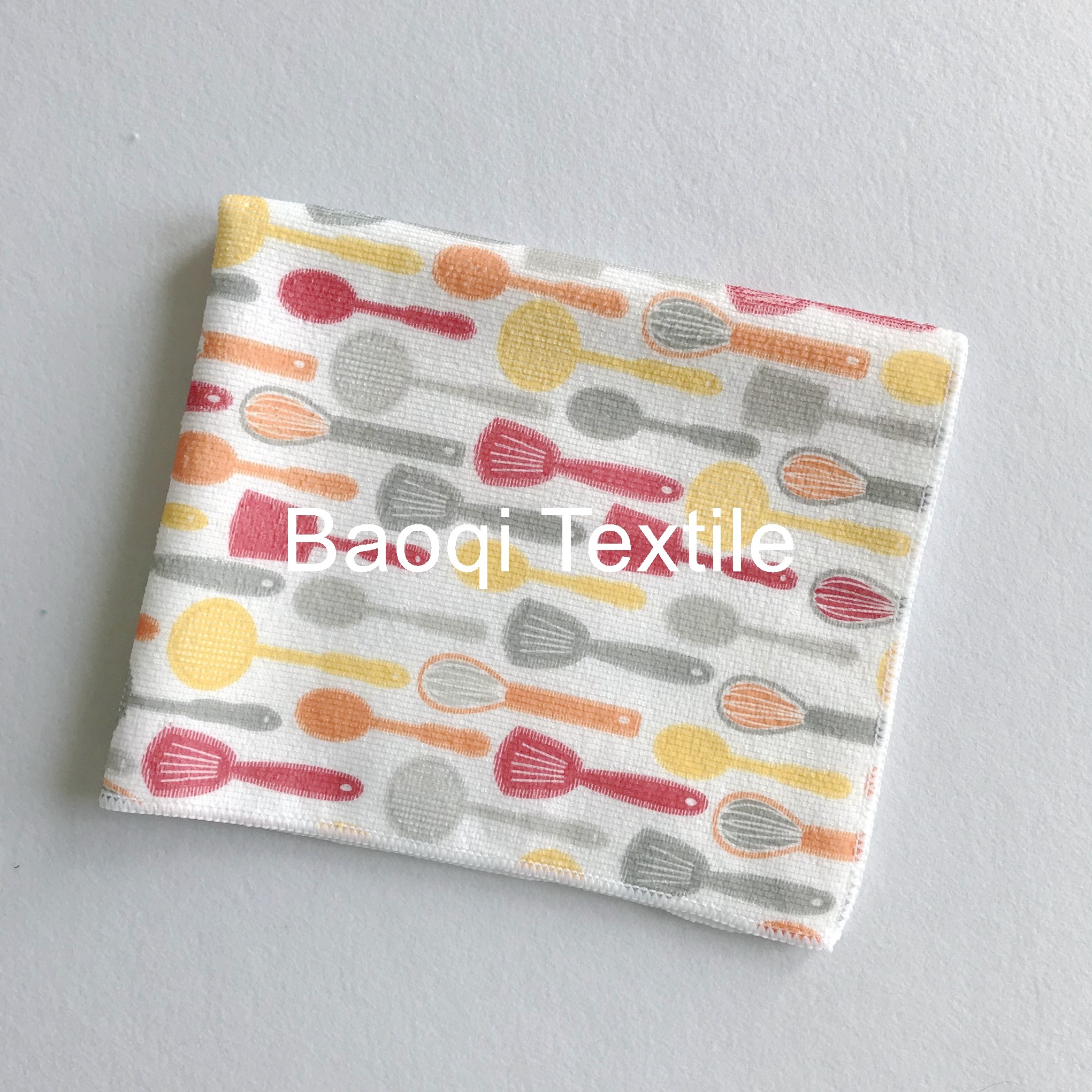 Printed color 240gsm size 20”microfiber glasses towel polyester soft absorbent cleaning towels microfiber water dry rugs
