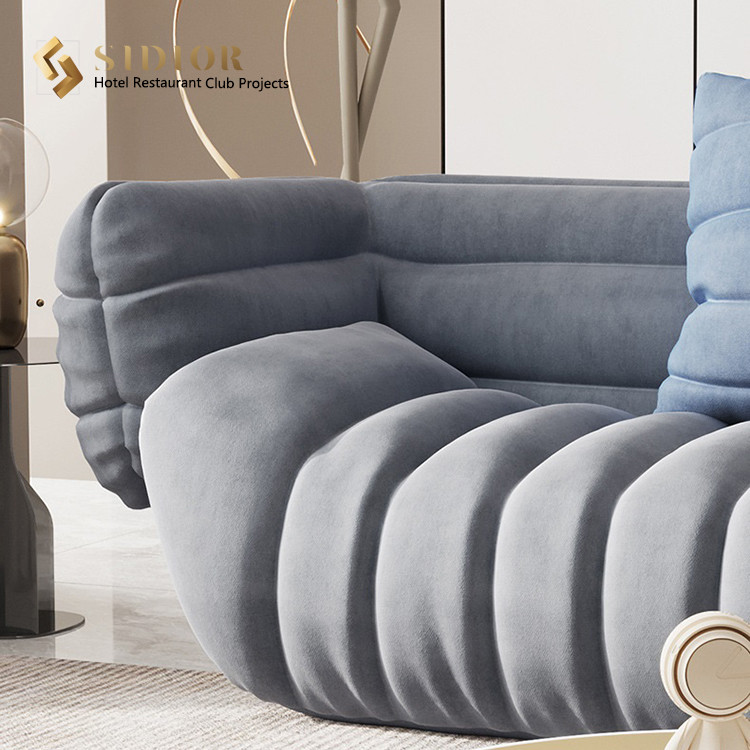 PU Leather Sofa, Hotel Sofa, Lobby Sofa, Villa Sofa, Restaurant Sofa, High Density Foam, Solid Wood Base