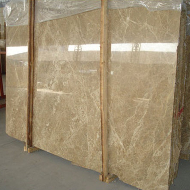 Home Decoration Light Emperador Marble Slab , Marble Bathroom Countertops