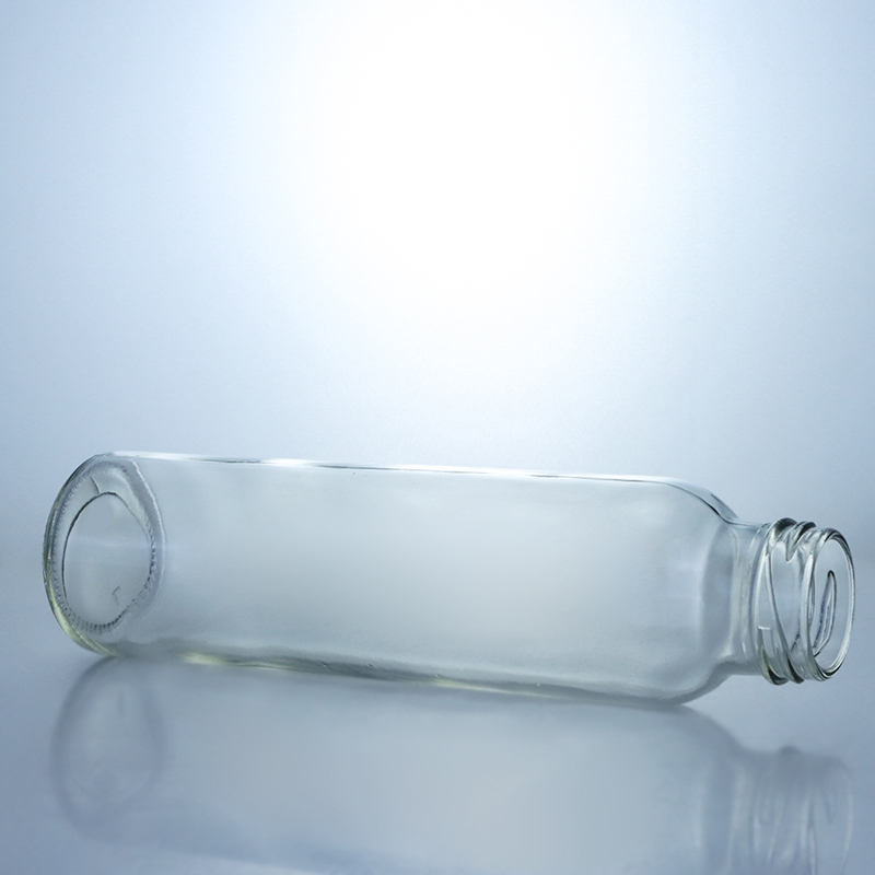 250ml 320ml 500ml 750ml 1L Clear Milk Juice Water Glass Bottle with Custom Logo Screw Cap