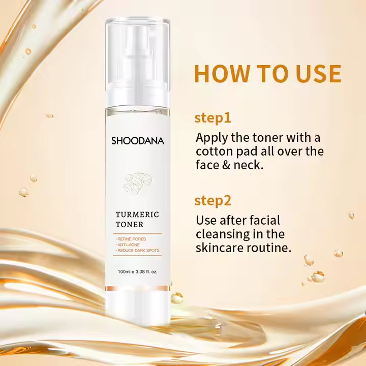 Factory Custom Organic Turmeric Whitening Rejuvenating Facial Toner Skin Care Vitamin C Acne Treatment Face Toner