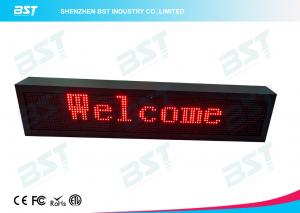 Quality Outdoor Waterproof Red Color LED Moving Sign Programmable 10mm Pixel pitch for sale