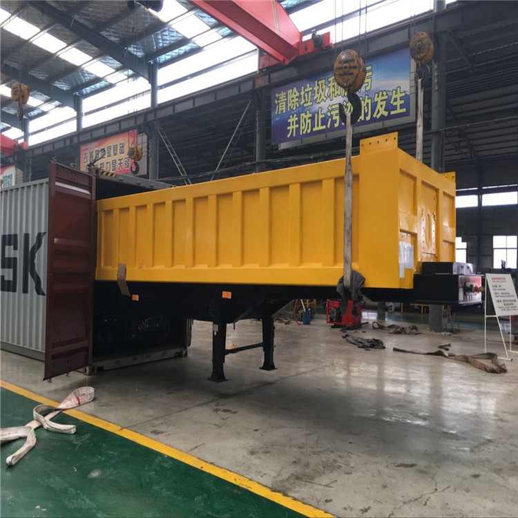 3 Axle Hydraulic Cylinder Tipper Dump Semi-Trailer 9000*2500*1600 mm Customerize Avaiable