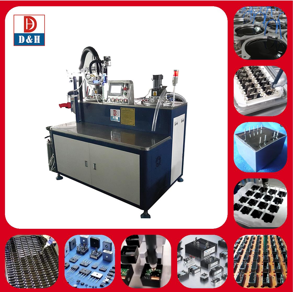 Semi Automatic 3 Axis 2K AB Glue Two Component Epoxy Mixer Dispenser PJL-1200 Daheng