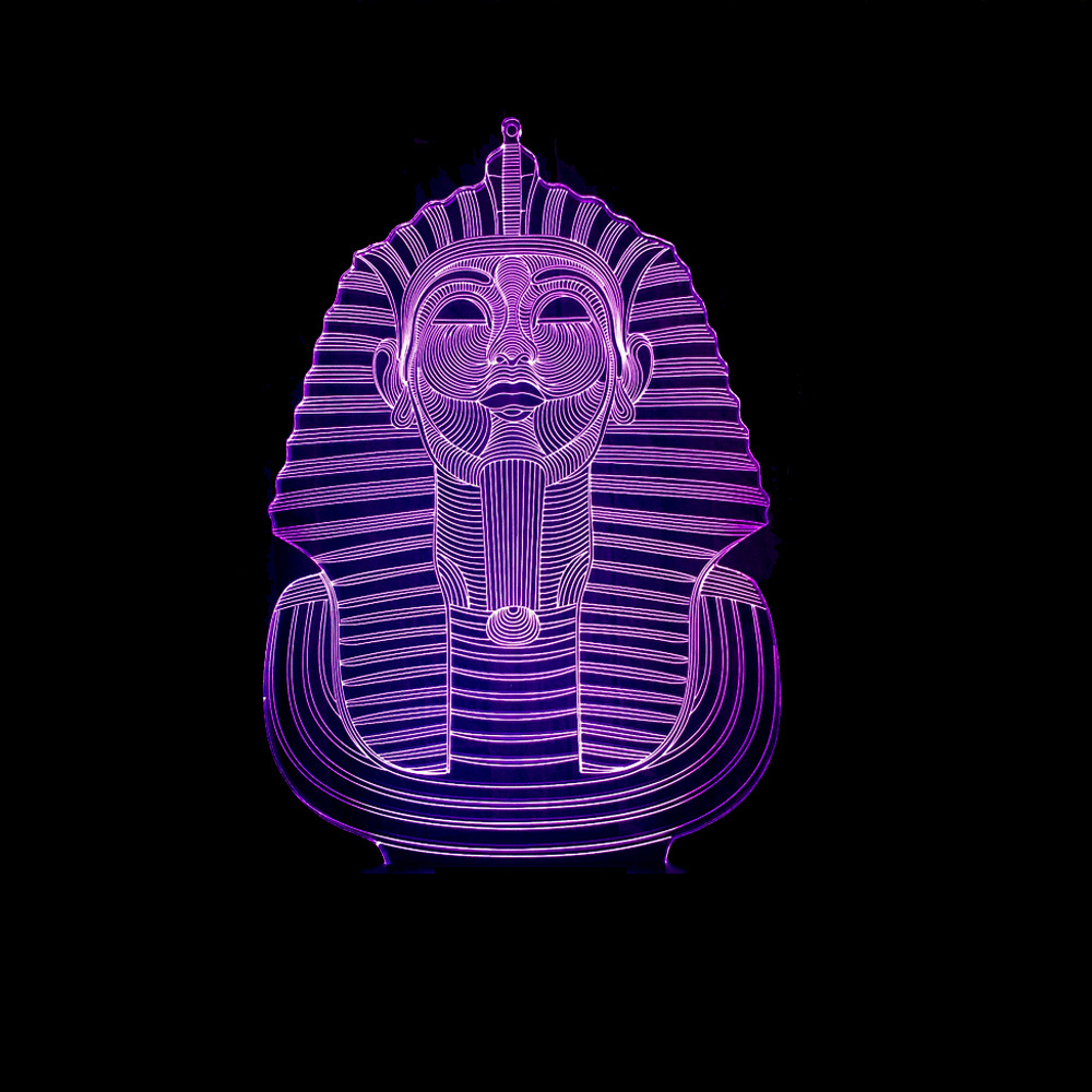 Custom OEM picture logo Sphinx Tourist attraction building 3D night Lights Colorful LED Vision Gift USB Lights