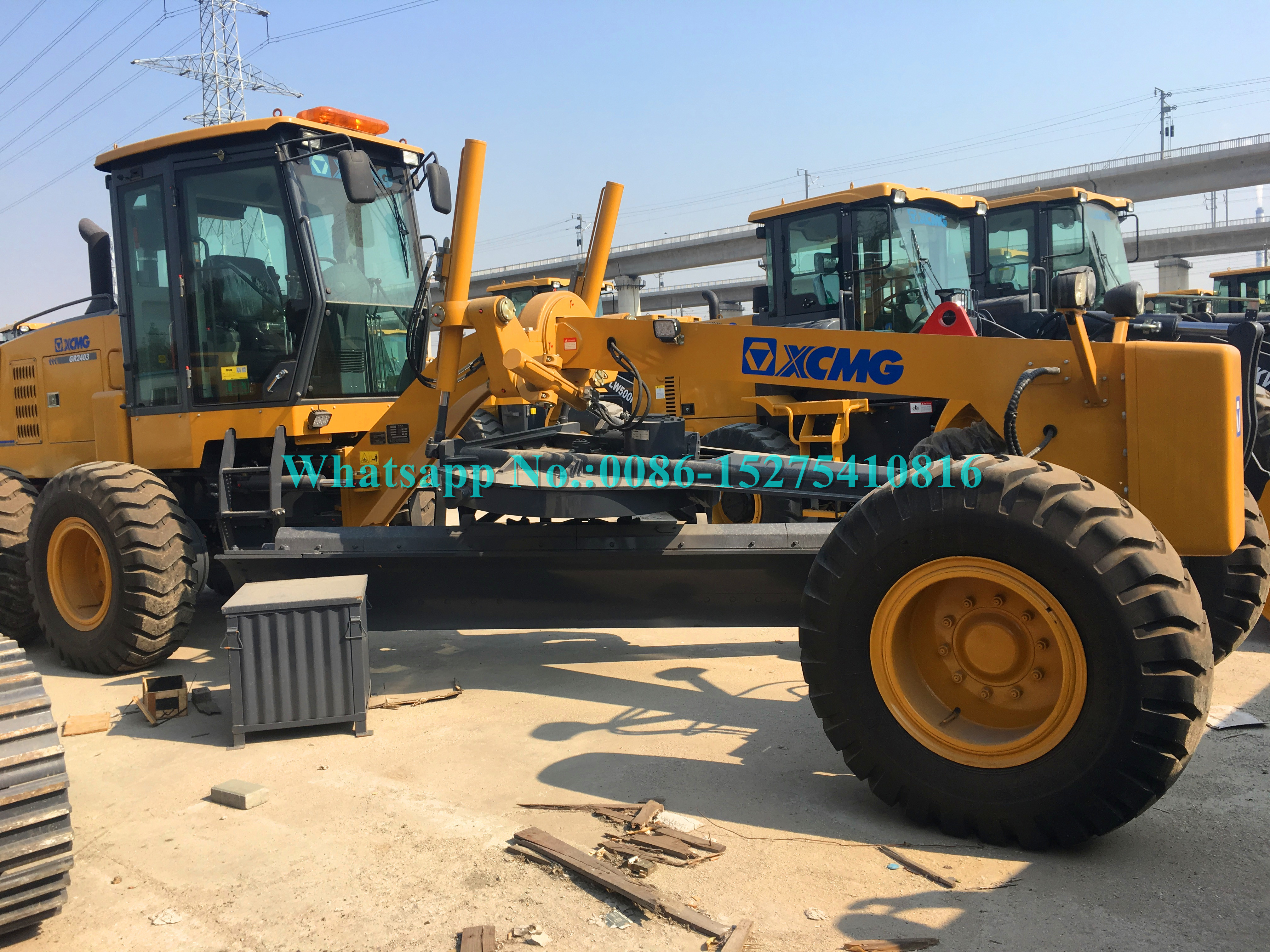40HP Road Construction Machinery 17 Ton Motor Grader With Front Blade And Rear Ripper
