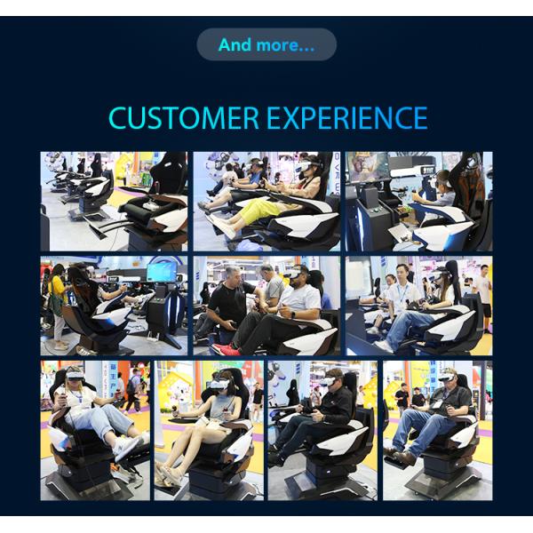 Vr Flight Simulator Chair Indoor Gaming 360 Degree Rotation