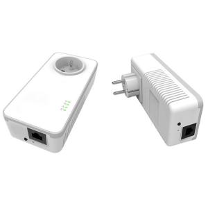 Quality WD-T600MH-POE(af) Pass through &amp;Smart link PoE power supply 600Mbps PLC Ethernet bridge for sale