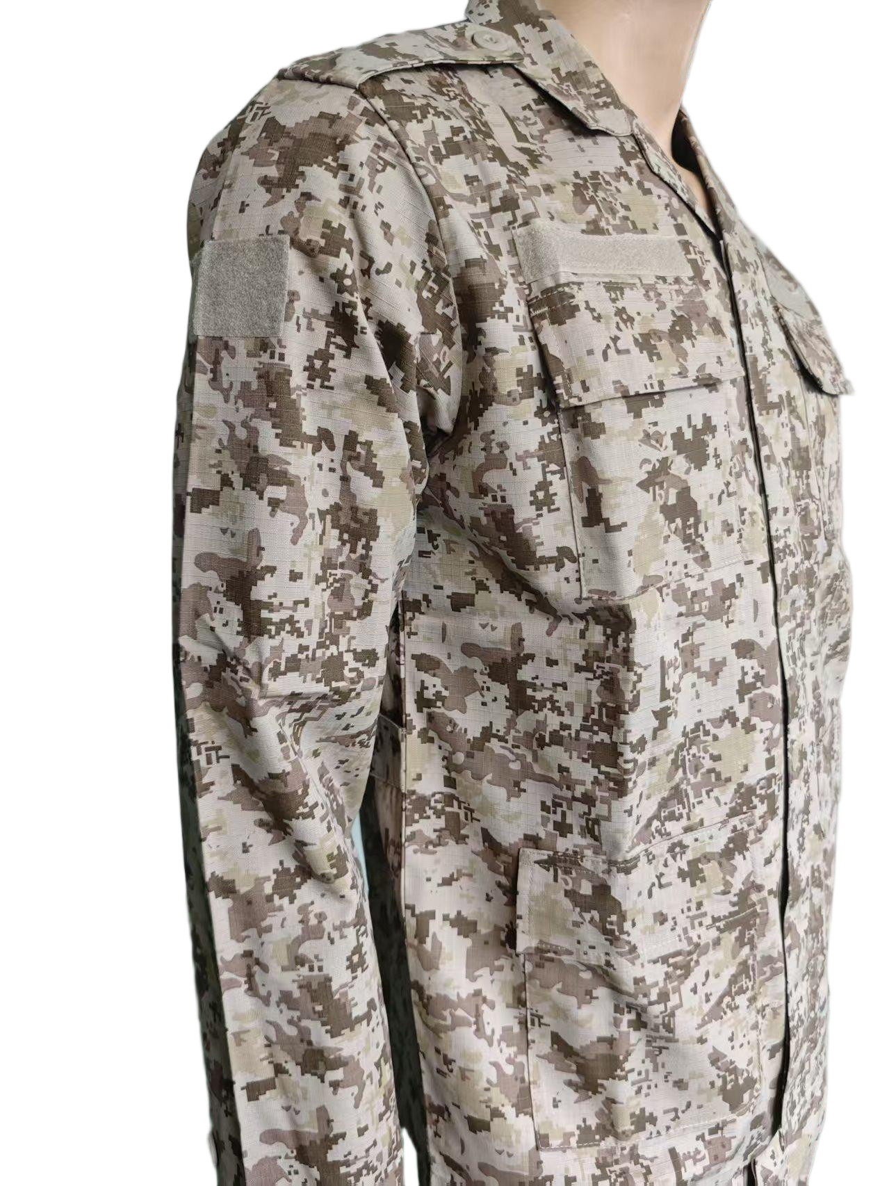 BDU Desert Digital Camo Uniform Set ndash 10 Strategic Pockets for Functionality in Desert Training Environments