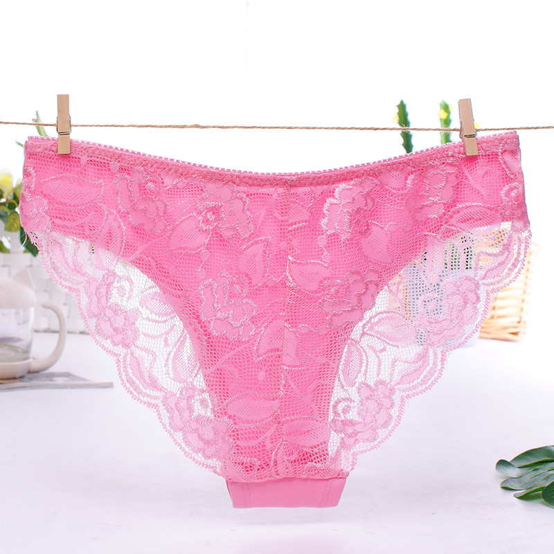 Low Price Sexy Lace Transparent Ladies Underwear Panties
