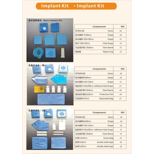 Disposable Dental Implant Kit Disinfection box Dental Consumable Dental Other Instruments Dental implant Device & accessoies Dental X-ray & Oral