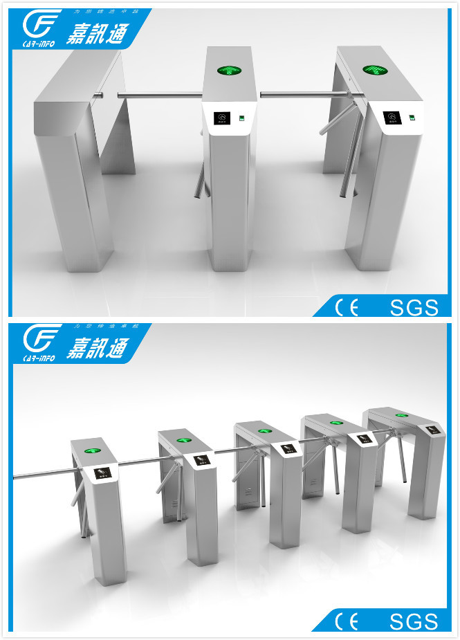 Stainless Steel Rust Proof Tripod Turnstile Gate Compatible IC ID Barrier