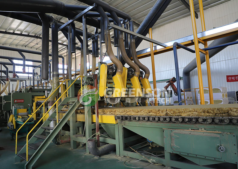 Stone Wool Basalt Making Machine Rock Wool Panel Production Line With Customized Voltage