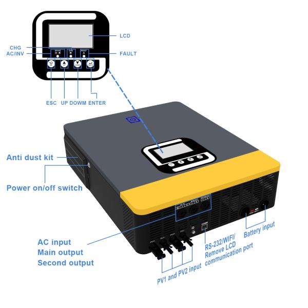 8.2kW Hybrid Solar Inverter 48V MPPT Pure Sine Wave Off Grid