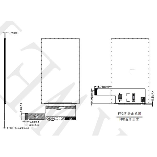 RGB Interface 3.1inch Tft Lcd Module 480*RGB*800 Resolution ST7701S Driver IC