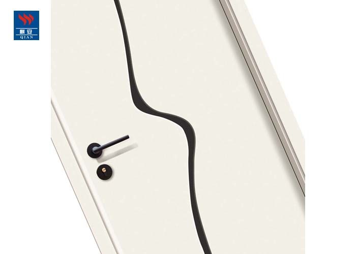 Waterproof Eco-Friendly Wood Plastic Panel Modern Bathroom Design Interior WPC Door
