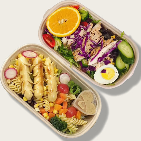 850ml Bagasse Takeaway Containers For Food Packaging In Restaurante
