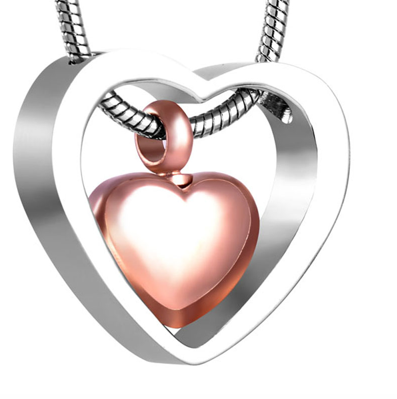 Golden Women's Angel Wing Heart Necklace Birthstone Crystal Pendant for Elegant Style
