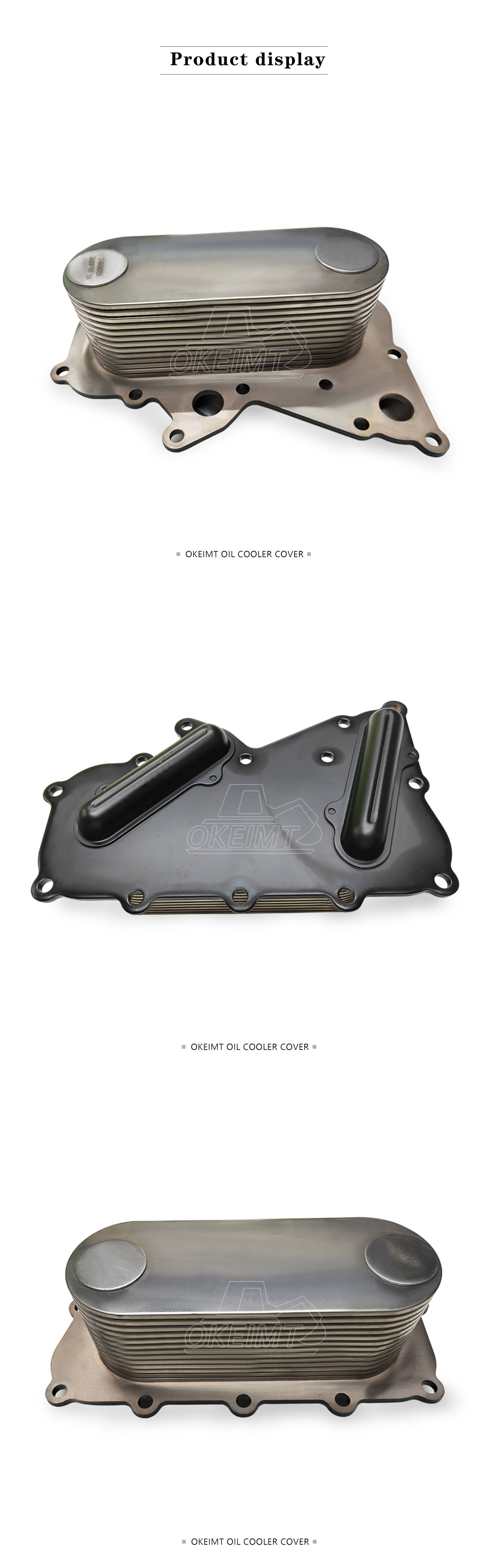 Perkins C7.1 Di Engine Oil Cooler Spare Parts For Excavator 2486A002