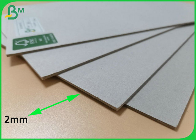 1mm 2mm Recycled Grey Cardboard Paper For Gift Package Boxes Material 