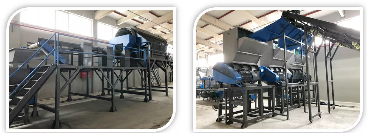 50PPM PET Bottle Recycling Line PLC 800KW Dirty Flakes Production Line