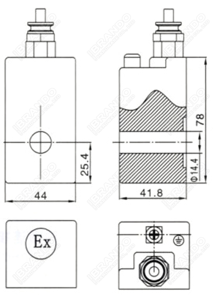 Explosion-Proof Solenoid Valve Coil 12V 24V DC 110V 220V AC 18W 22VA 0