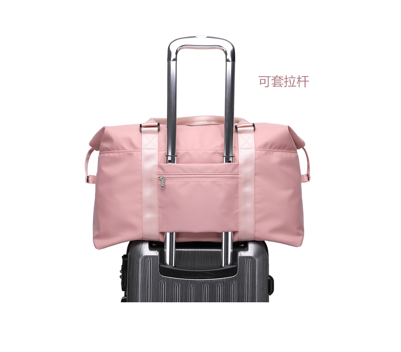 Women ' s Duffel Bags 33 * 50 * 18CM , Pink Color Ladies Sports Bag