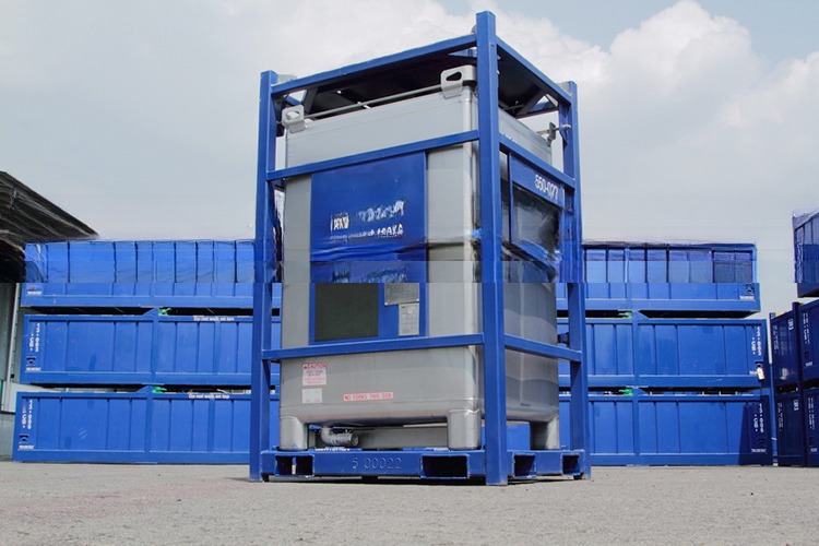 Customized 550GAL DNV 2.7-1 Standard Offshore Steel IBC Tank Container with Lifting Frame Condition Certified by CSC and BV