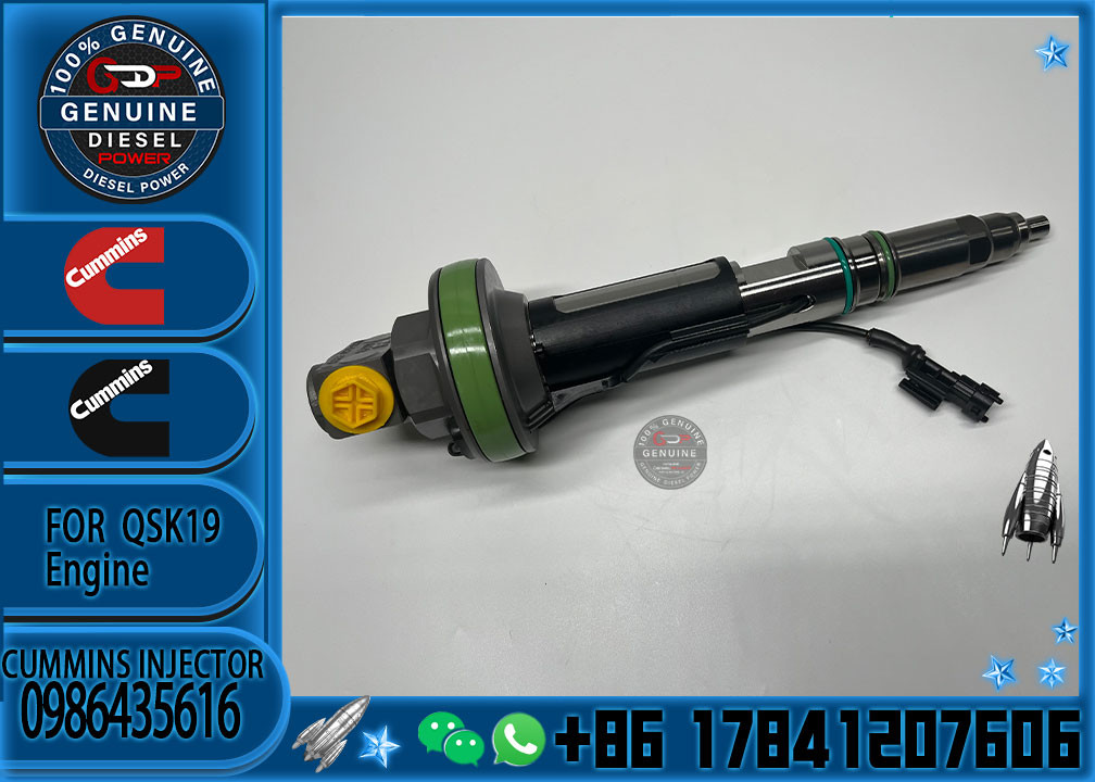 New Common Rail Diesel Fuel Injector 0986435616 For Cummins QSK19 QSK38 QSK60