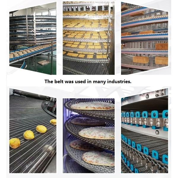 Stainless Steel Chain Spiral Conveyor Belt 1m 1.2m 1.5m Wide Metal Balance Weave