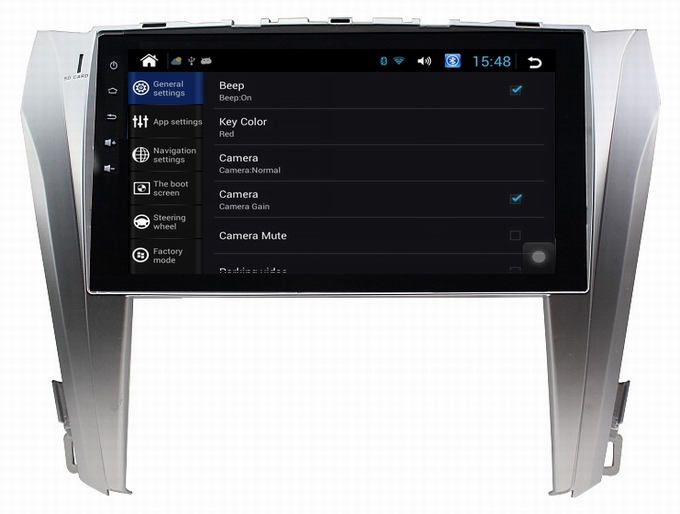 Ouchuangbo Toyota Camry 2015 car DVD gps radio android 4.2 support 1024*600 capacitive screen AUX BT