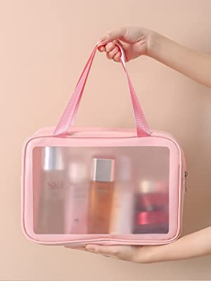 Translucent cosmetic bag